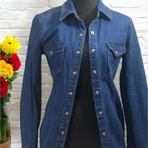 Kendall and Kylie Denim Jean Jacket or Mini Dress Size Small